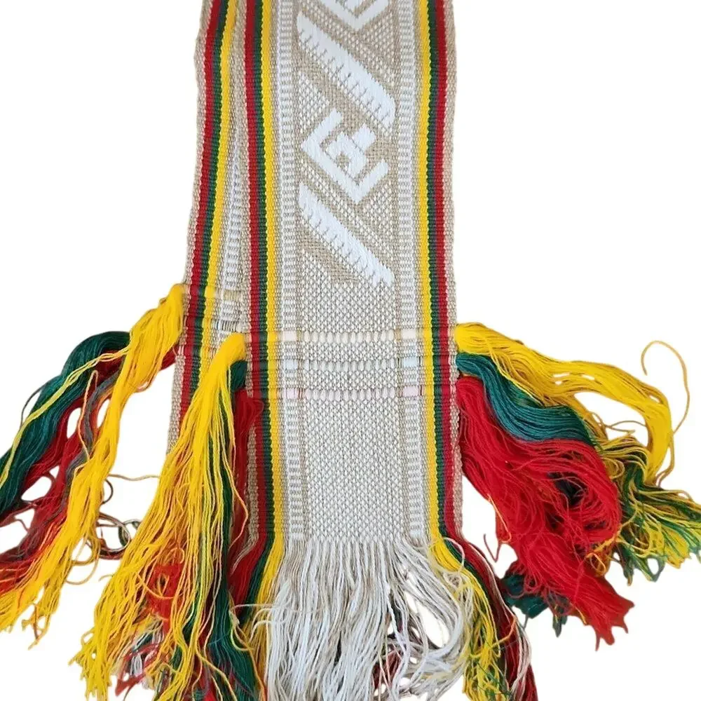 New without tag, vintage authentic Lithuanian woven belt sash juosta